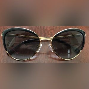 Michael Kors Black and Gold Cateye Sunglasses